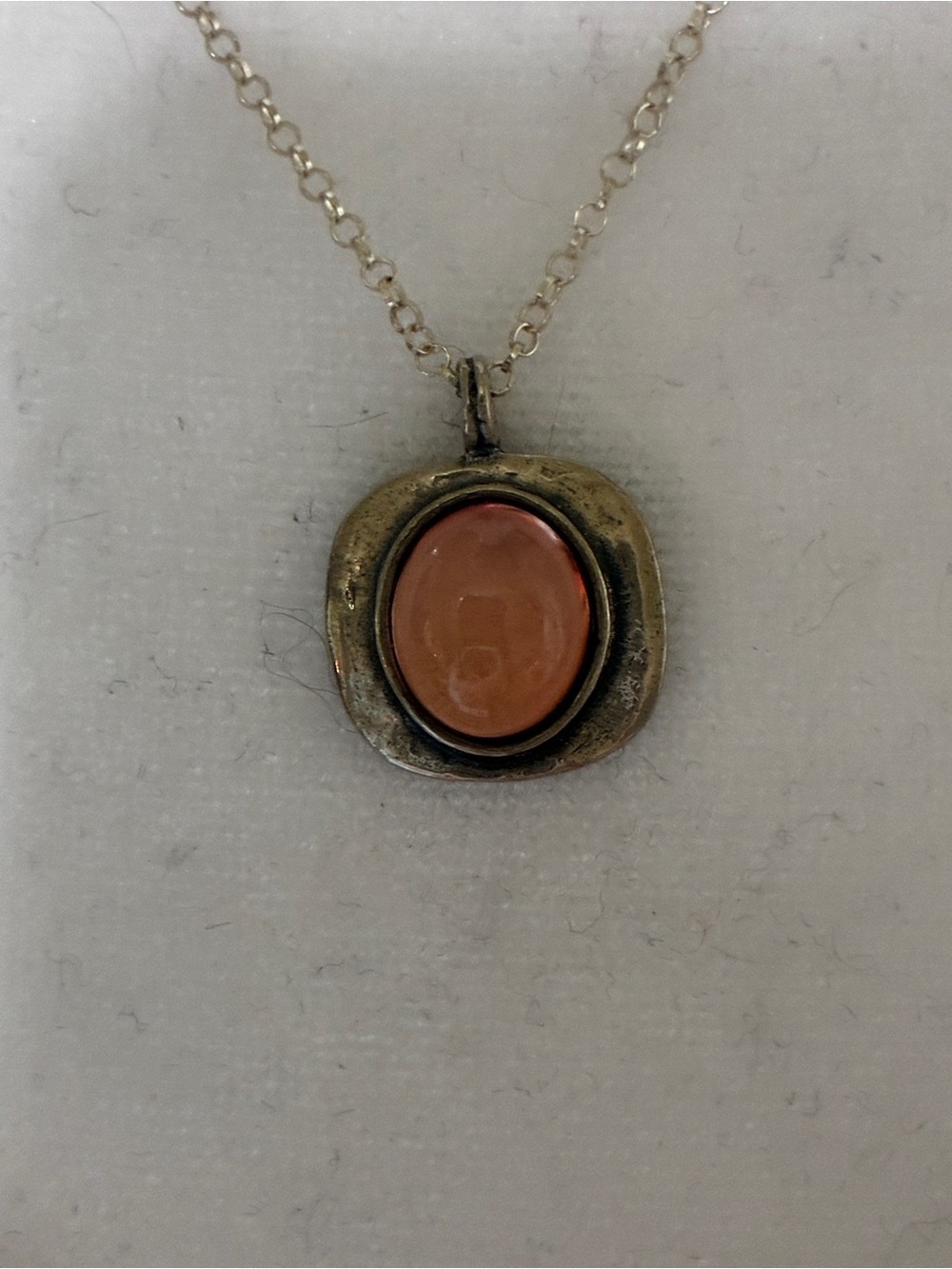 Silpada vintage Elegant coral & Sterling Silver Stone necklace.
